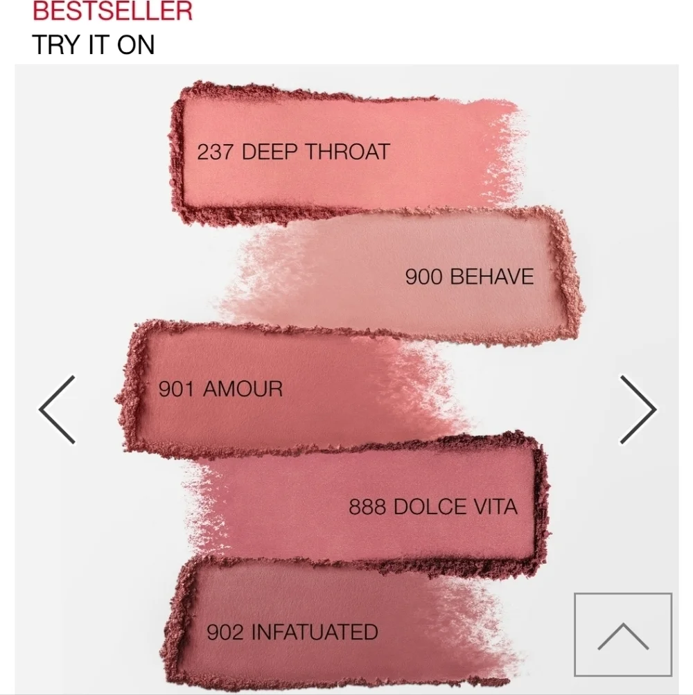 NARS Powder Blush DEEP THROAT & Sensual Shine Lipstick HIGH GEAR Duo MSRP $68